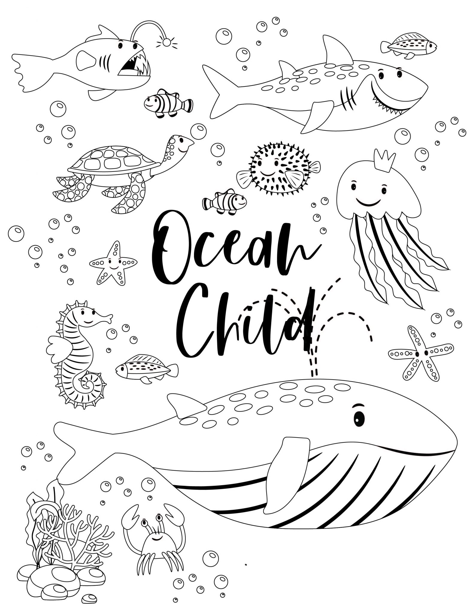 Free Ocean Activity Pack Printable for Kids