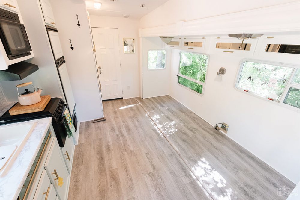 How to Install Vinyl Plank Flooring in an RV with a Pull Out