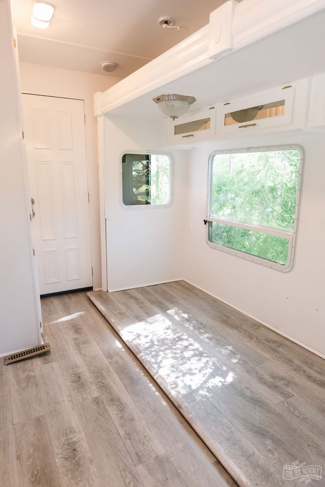 How to Install Vinyl Plank Flooring in an RV with a Pull Out