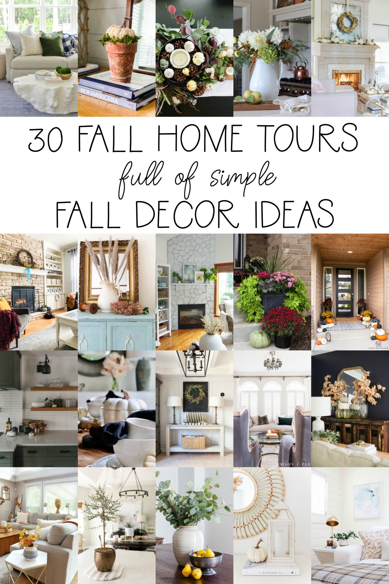 30 fall home tours full of simple fall decor ideas seasonal simplicity fall home tour series