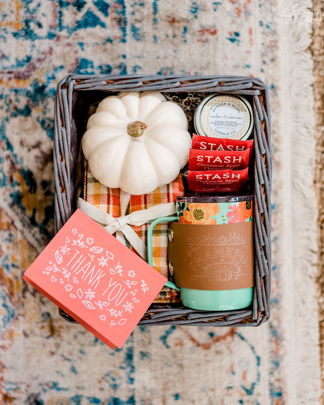 Thank You Gift Basket Idea for Fall with Cricut
