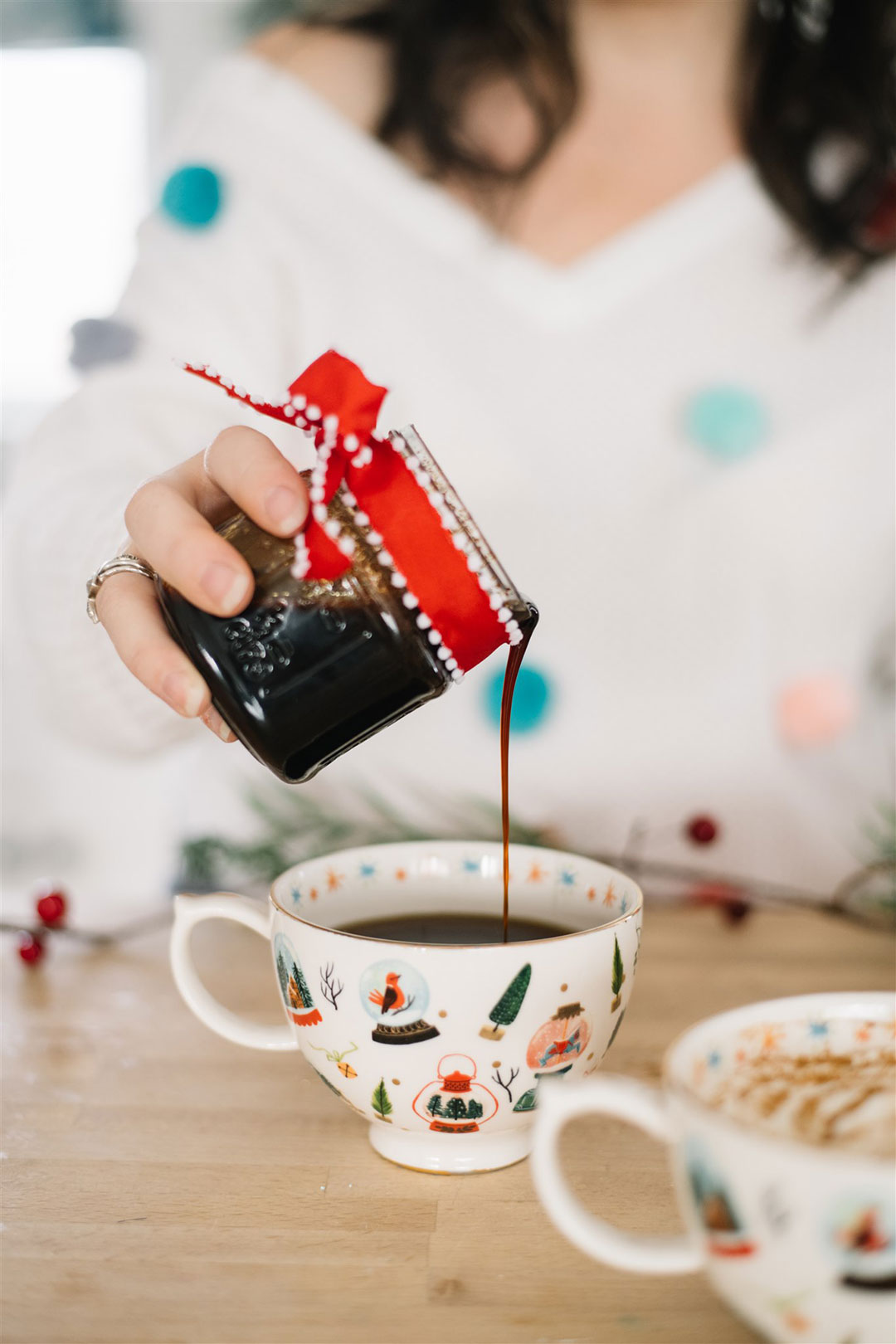 Gingerbread flavored coffee syrup recipe that's so easy to make!