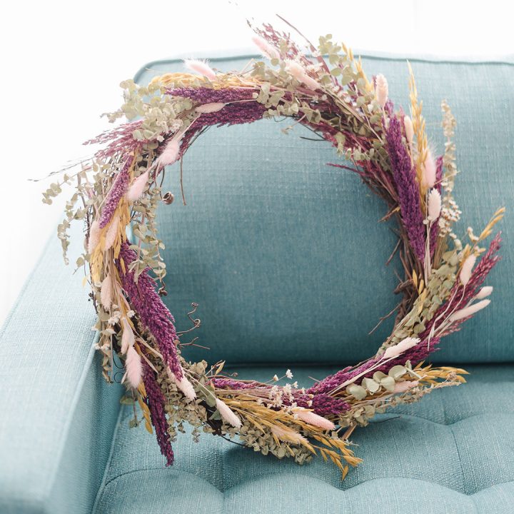 A dried floral wreath is a beautiful addition to your home decor. Making one is easy and fun! Here's how.