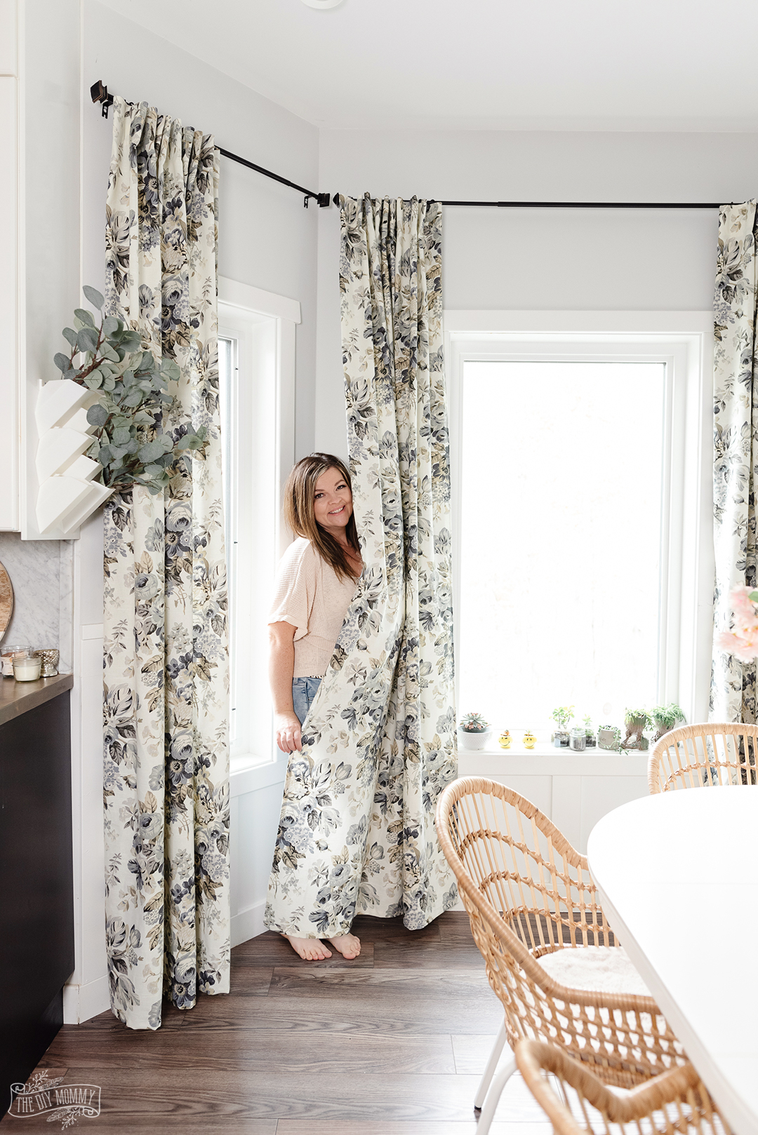 Learn how to sew drapes with pleater tape with this simple DIY curtain tutorial
