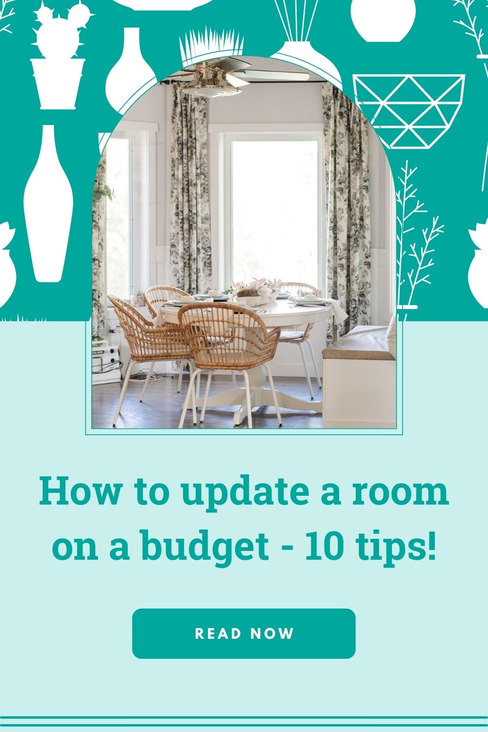 Here's how to update your room on a budget... no wall painting required!