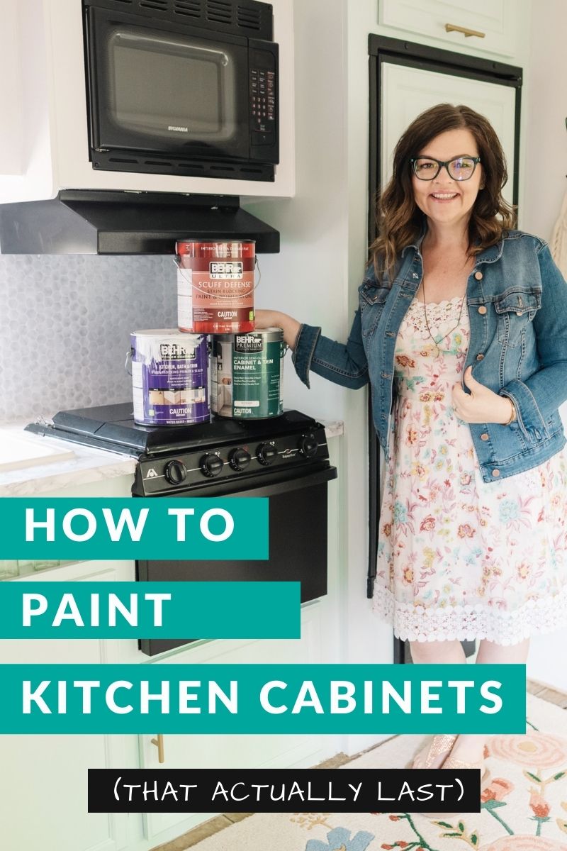 How to Paint Kitchen Cabinets professionally so they actually last