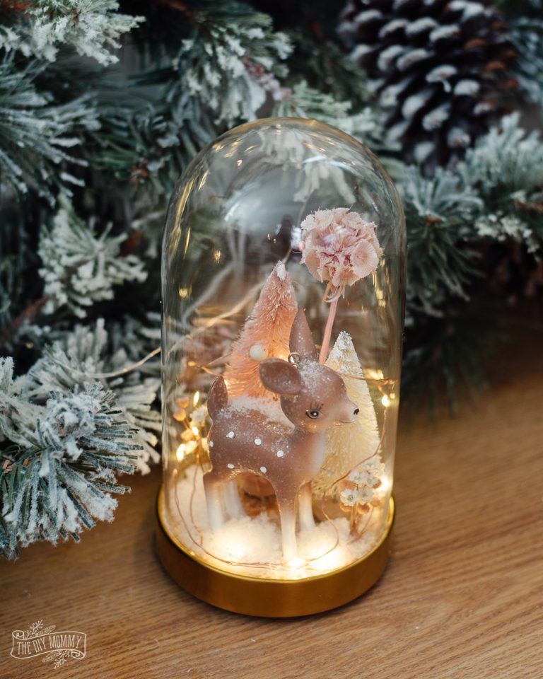 How To Make A Beautiful DIY Christmas Cloche (IKEA Hack!)