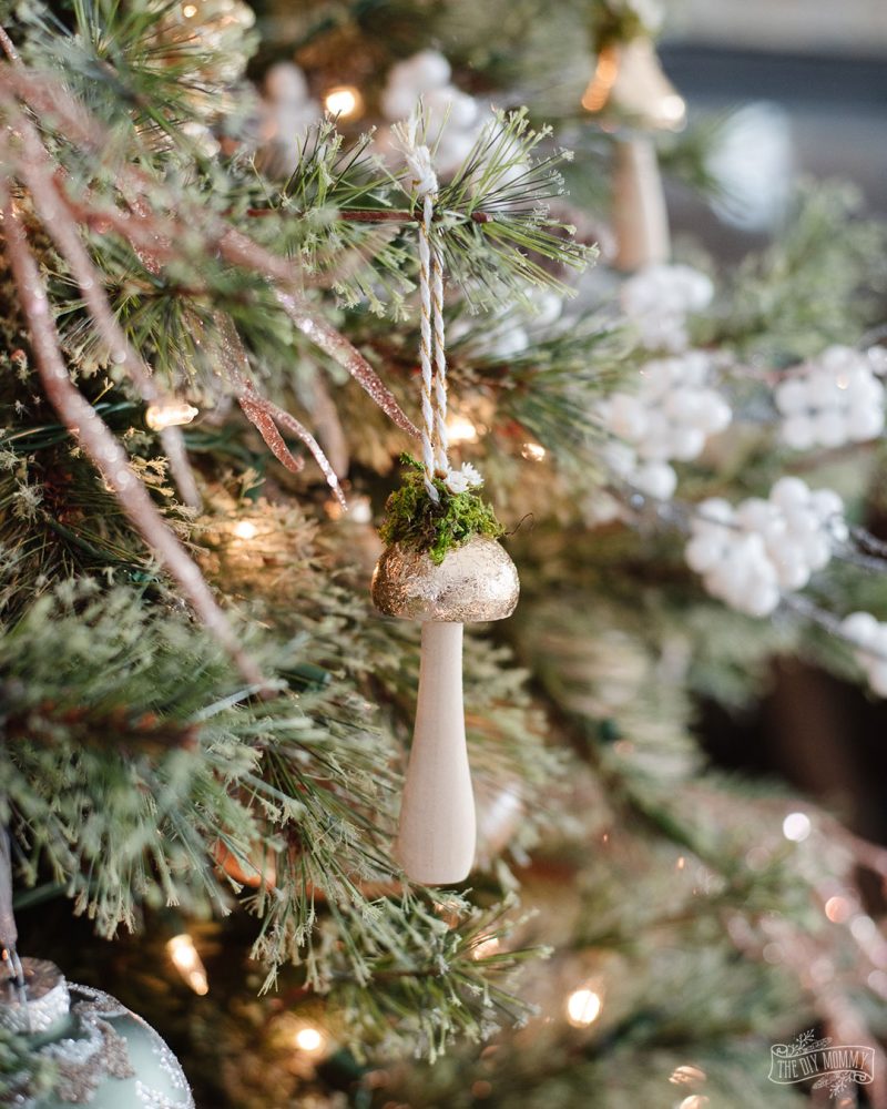 Want to make a unique DIY Christmas ornament this year? These Cottagecore inspired mushrooms are adorable and so easy to make! Let me show you how.
