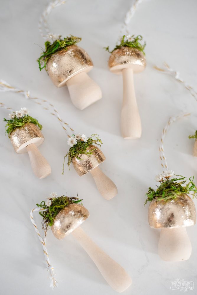 Want to make a unique DIY Christmas ornament this year? These Cottagecore inspired mushrooms are adorable and so easy to make! Let me show you how.