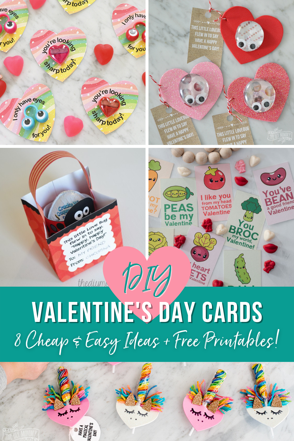 8 Cheap and Easy DIY Valentine Cards for Busy Families