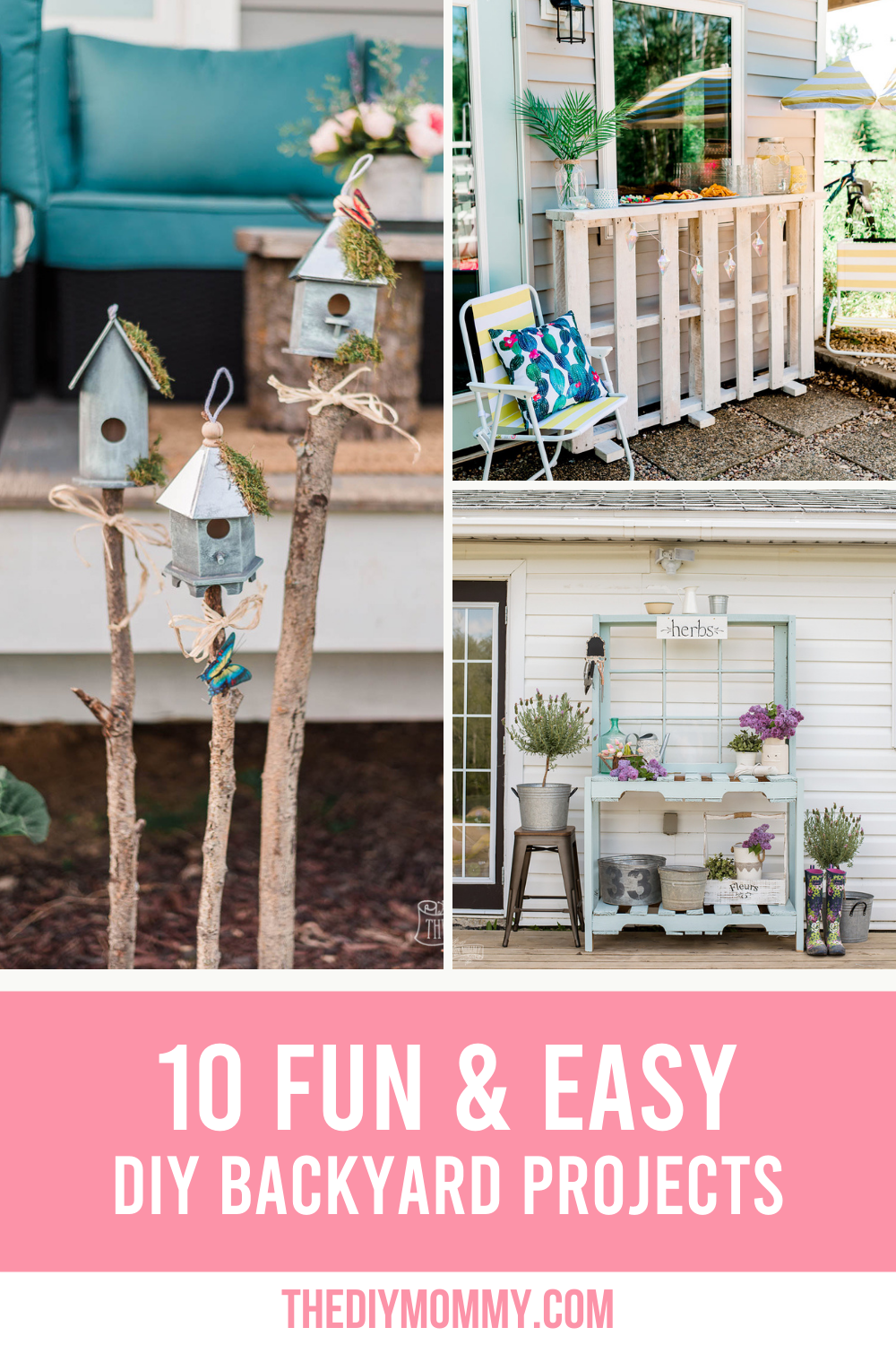 20 Fun & Easy DIY Backyard Projects   The DIY Mommy