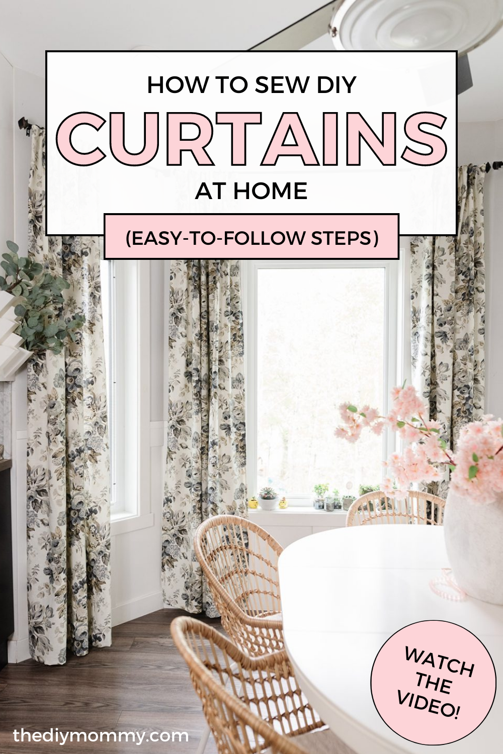 How To Sew Diy Curtains At Home Easy Follow Steps The Mommy