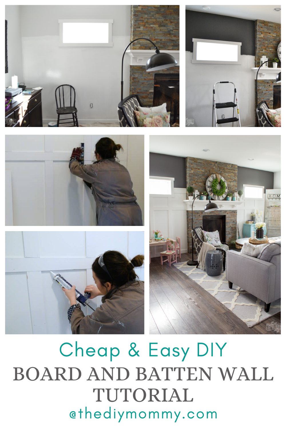 Cheap And Easy DIY Board And Batten Wall Tutorial