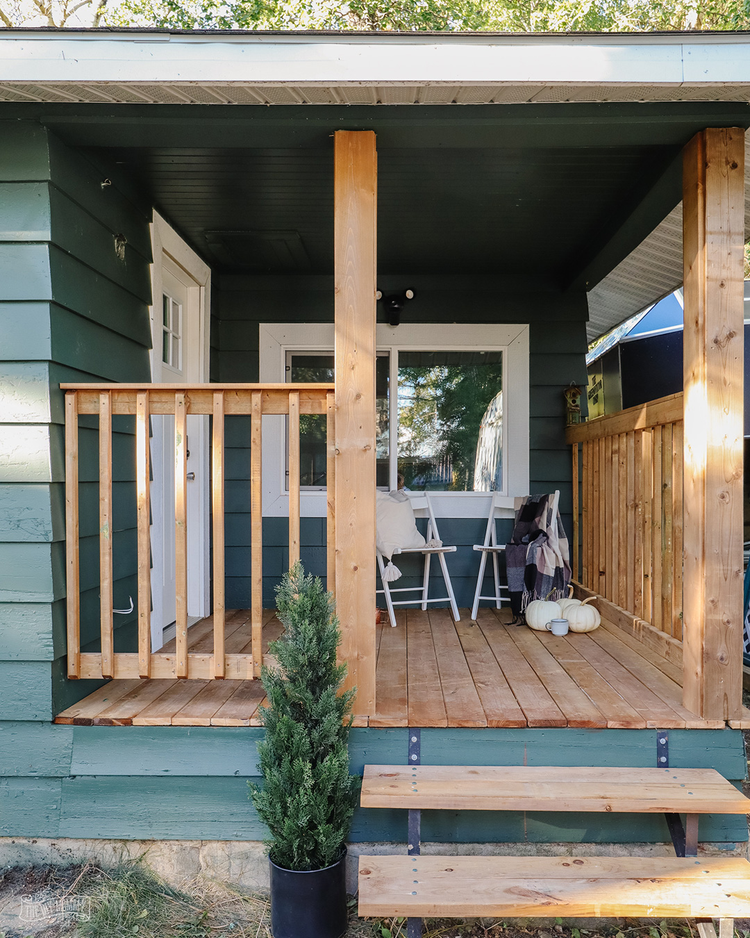Before & After: Exterior Makeover of our Tiny Lake House