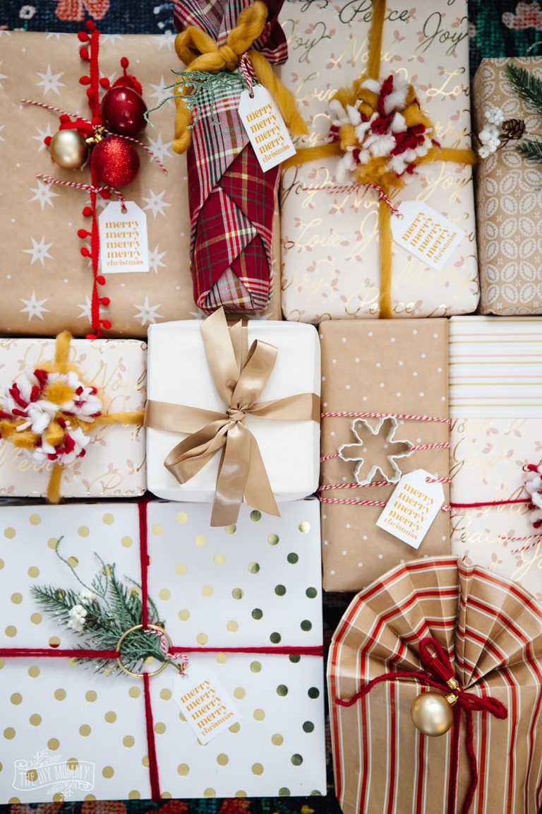 Inexpensive Gift Wrapping Ideas that look stunning! | The DIY Mommy