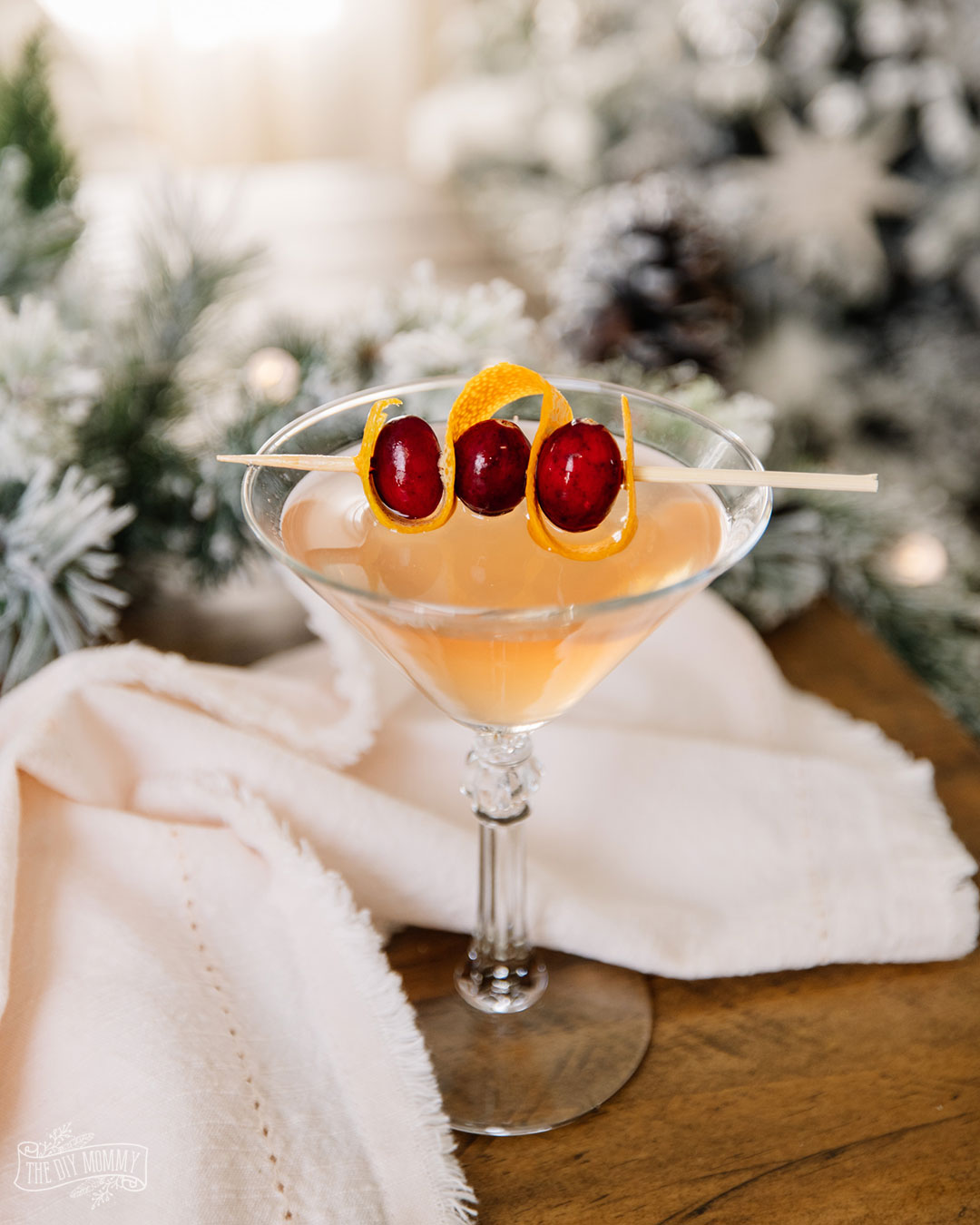 Mandarin & Cranberry Cosmopolitan – a Christmas cocktail!