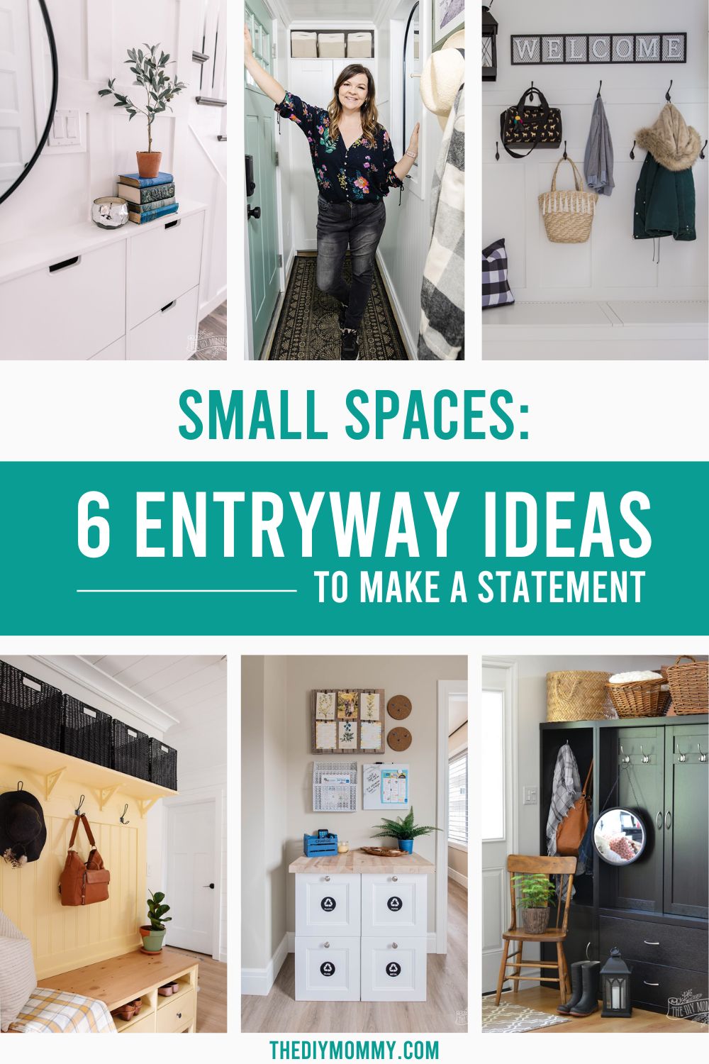 6 small entryways with creative organization and space solutions. 