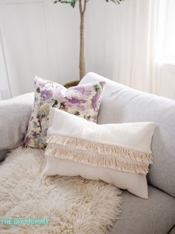 DIY Pillow from IKEA SORTSO Rug