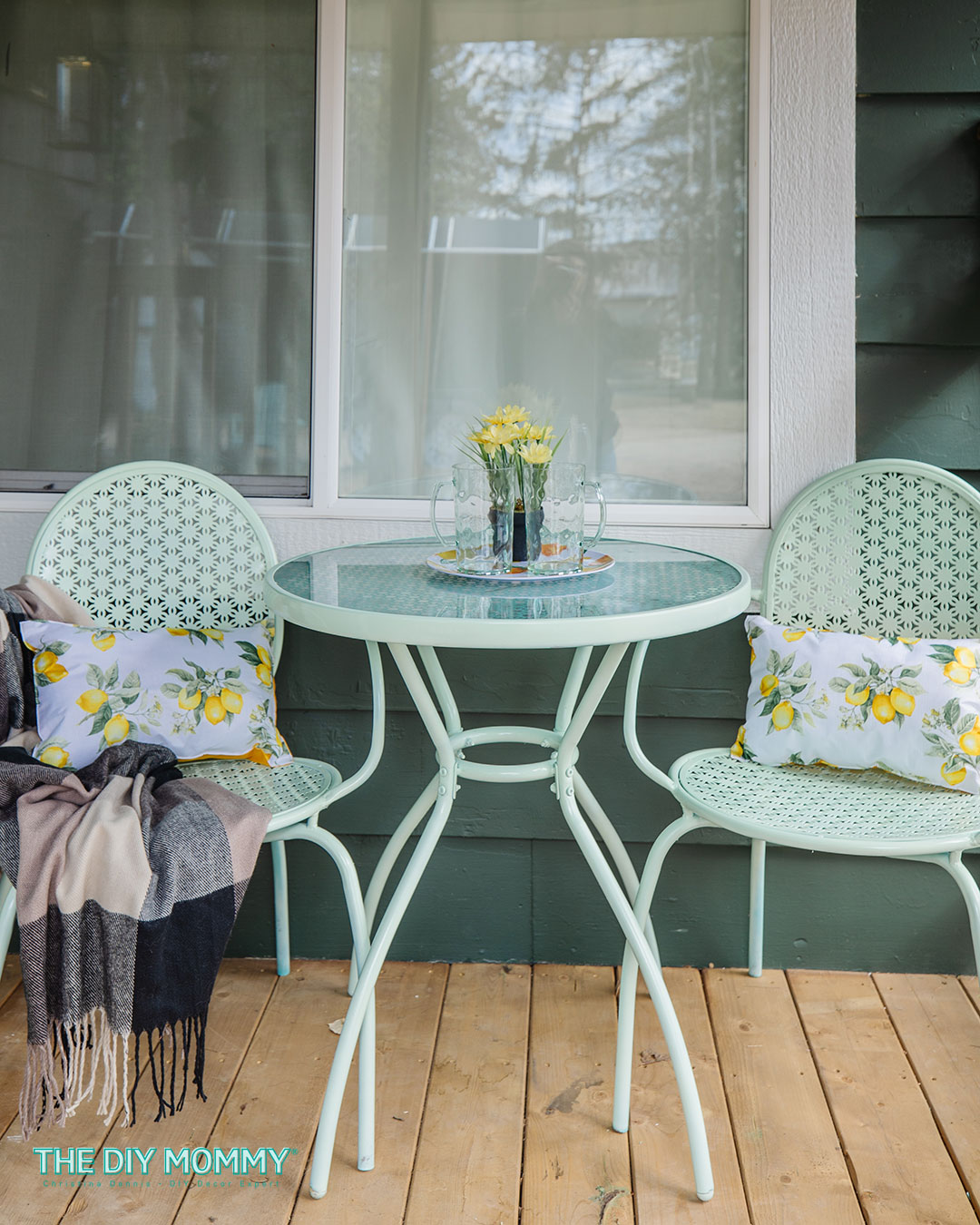 Adorable Small Front Porch Makeover on a Budget
