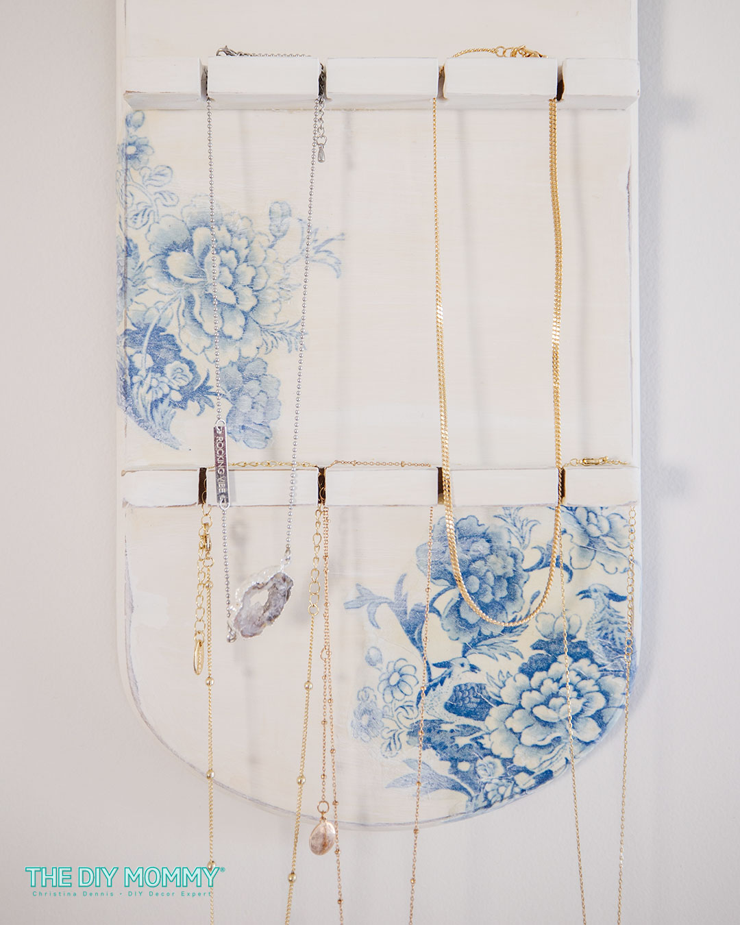 Make a DIY Jewelry Organizer from a Thrifted Spoon Rack