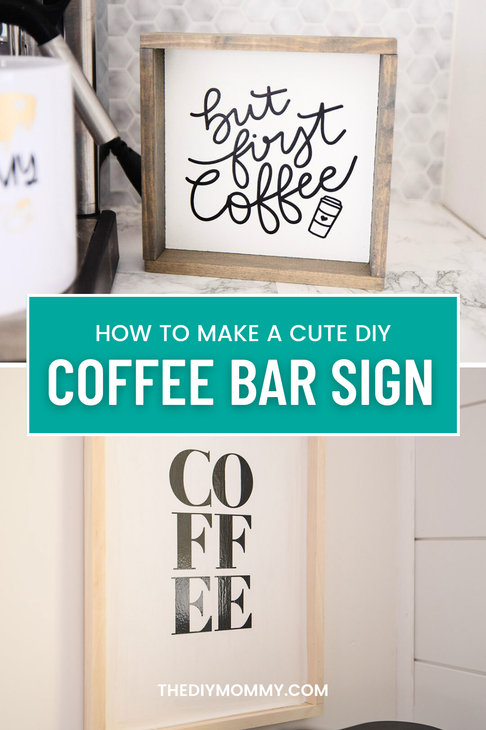 How to Make an Easy DIY Coffee Bar Sign with a Cricut