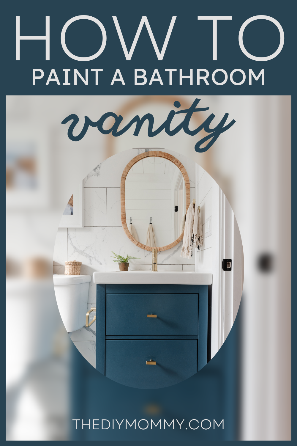 Painted bathroom vanity ideas - how to upgrade an IKEA vanity