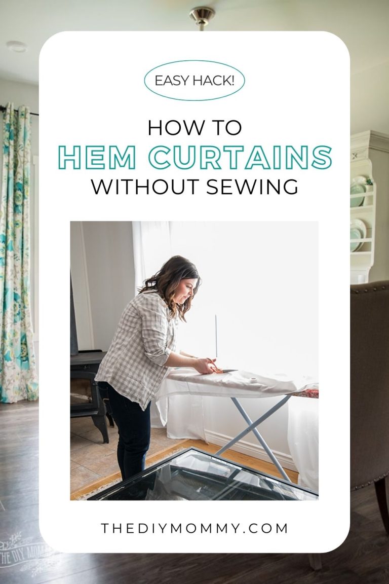 Easy Hack! How to Hem Curtains Without Sewing