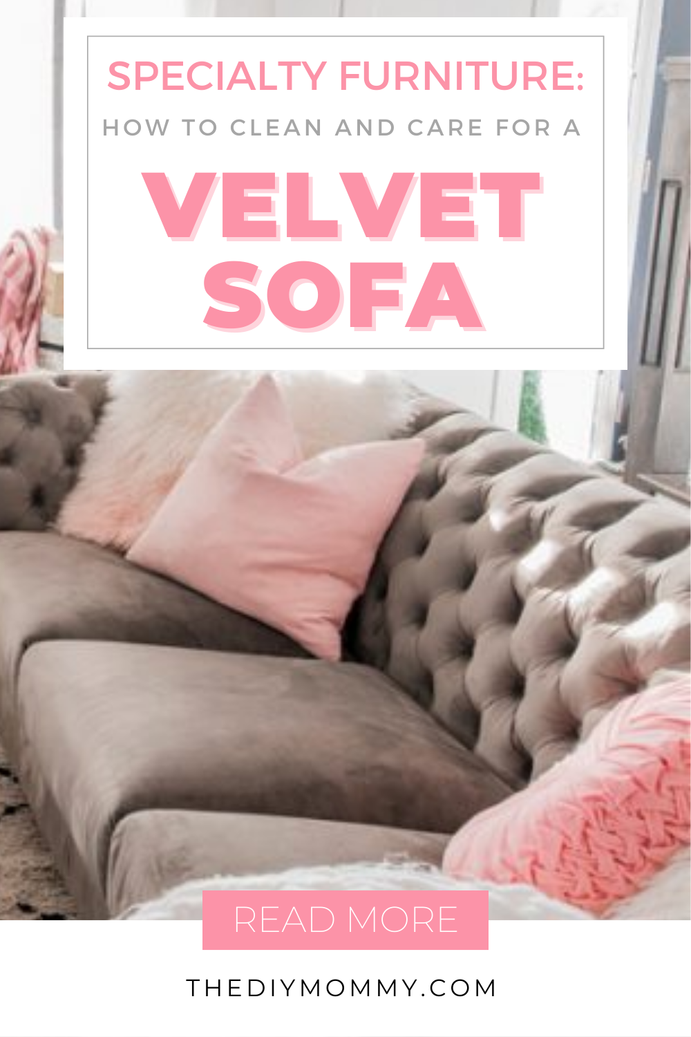 Clean and maintain a velvet sofa