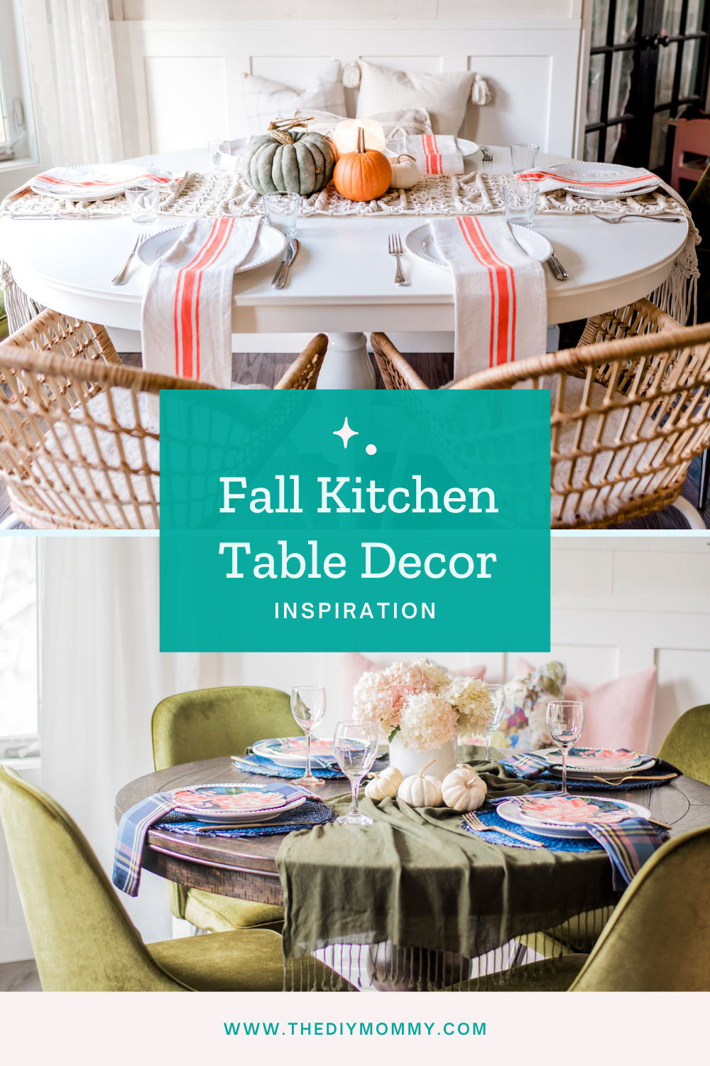Gorgeous & Easy Fall Kitchen Table Decor Ideas