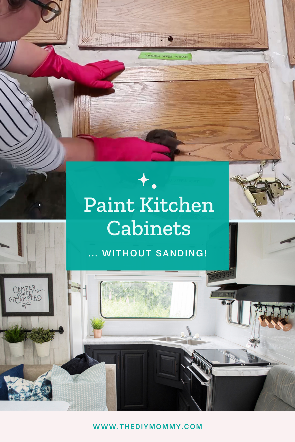 How to Paint Kitchen Cabinets Without Sanding (Easy!)