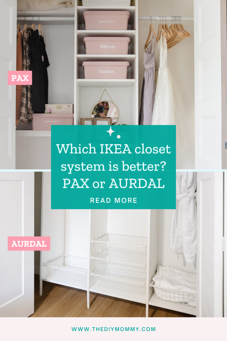 Which IKEA Closet System is Better? PAX or AURDAL