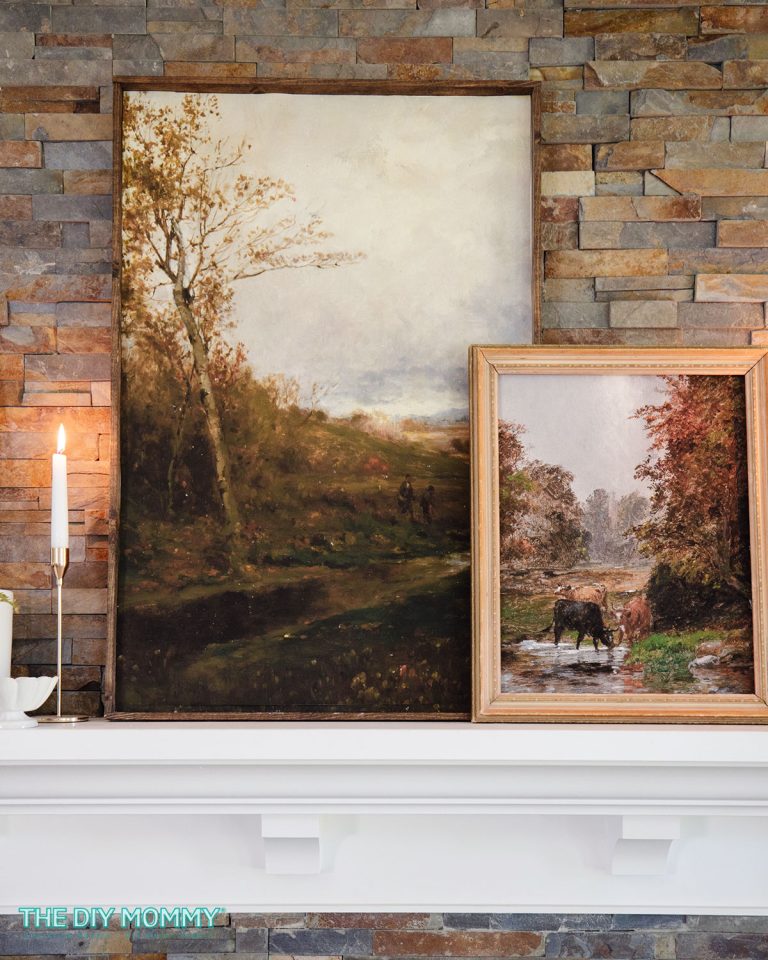 Transform an Old Sign into Stunning Textured Vintage Landscape Art for Your Walls