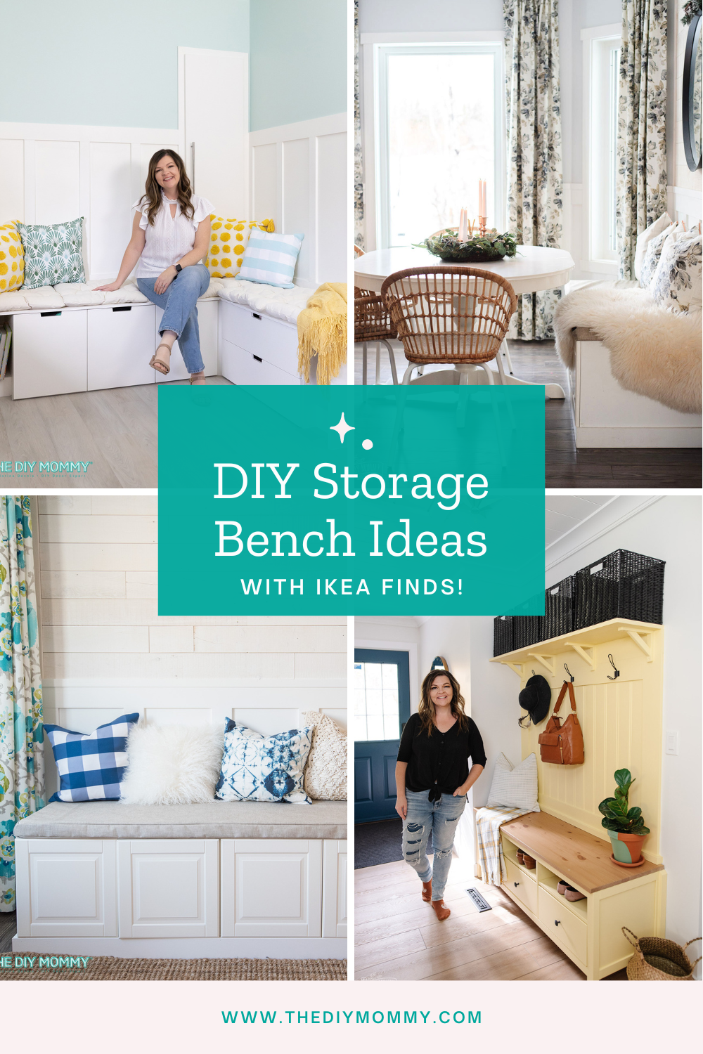 3 Ways to Make a DIY Storage Bench with IKEA Finds