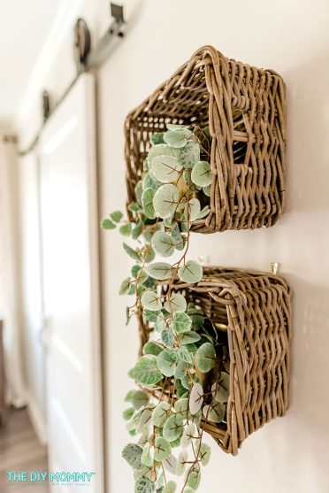 Make a Gorgeous DIY Wall Plant Shelf from IKEA Baskets